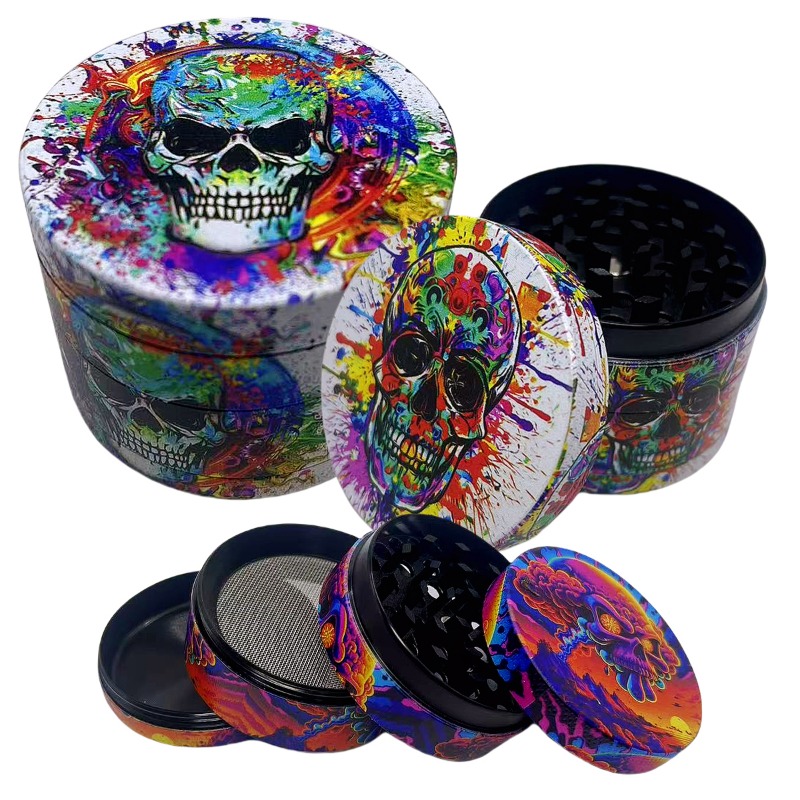 Kitchen Gadgets Gold - Molinillo de hierbas con calavera de