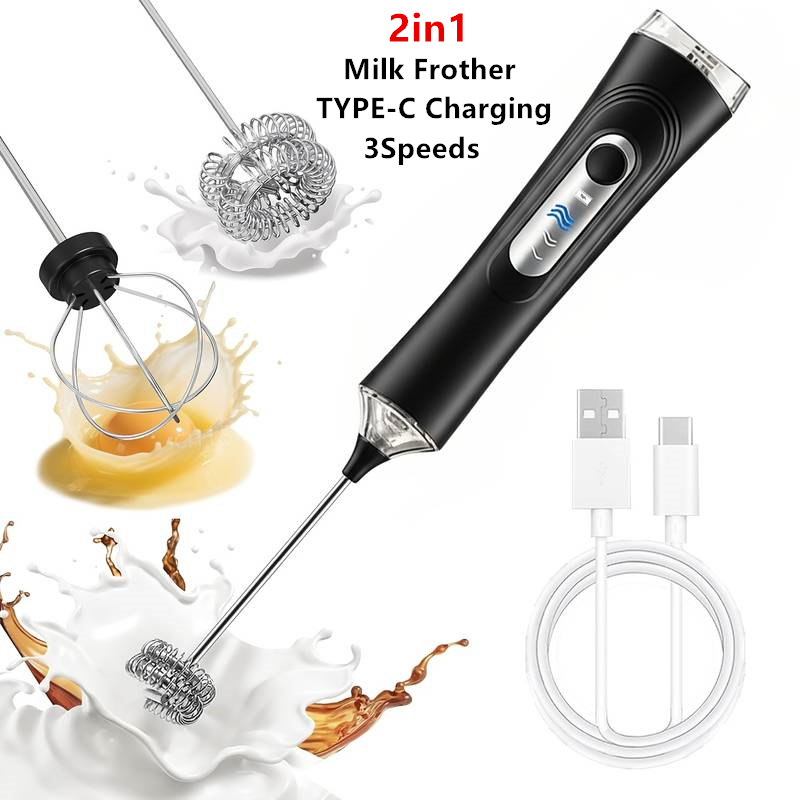 Milk Frother - Espumador de Leche Eléctrico + Batidor