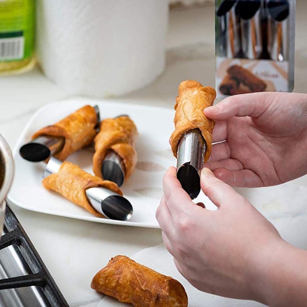 Kitchen Gadgets Youtube - Moldes de metal para cannoli daneses,