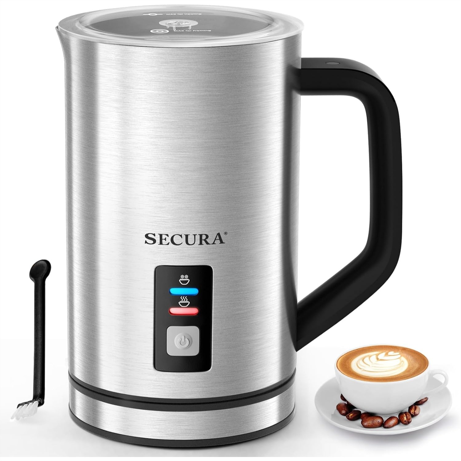 Milk Frother - Espumador de Leche Eléctrico de Acero