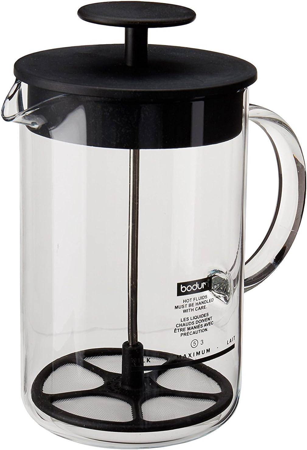 Milk Frother - Espumador de leche manual, 8 oz,