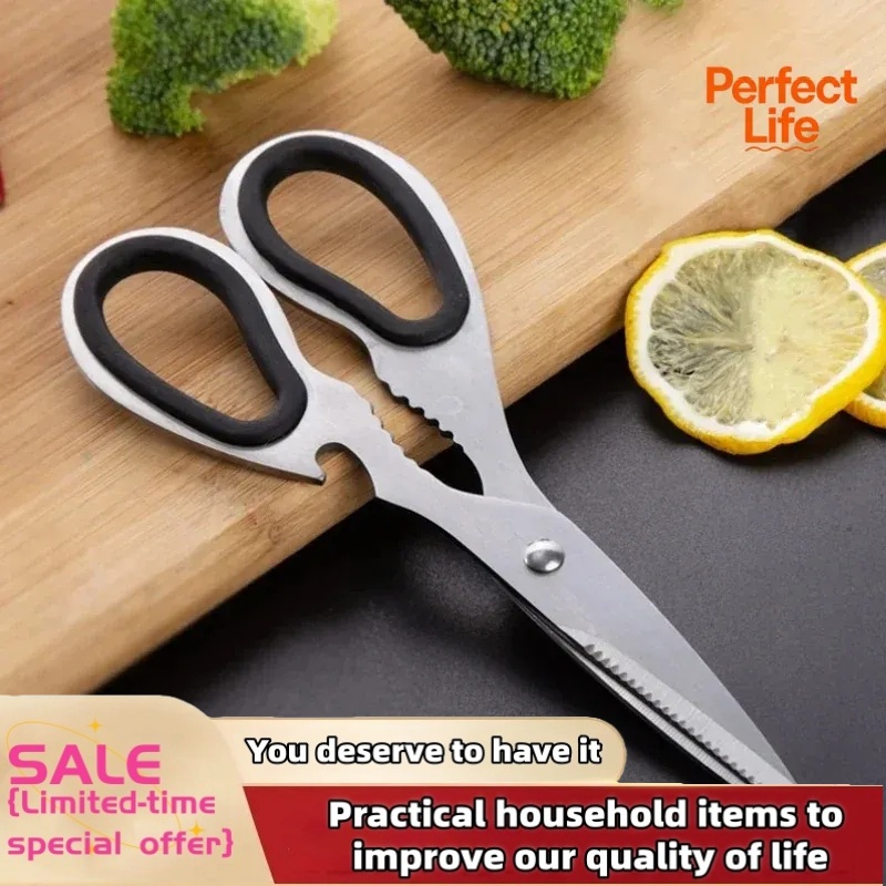 Kitchen Gadgets Latest - Tijeras de Cocina Multifuncionales de Acero