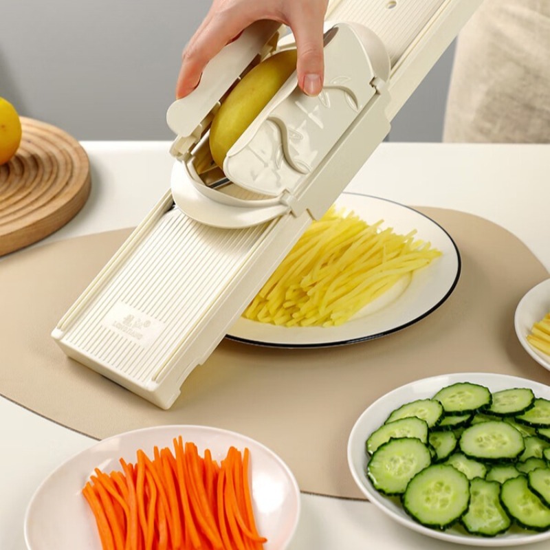 Kitchen Gadgets Peeler - Cortador de Verduras con Recipiente, Protector