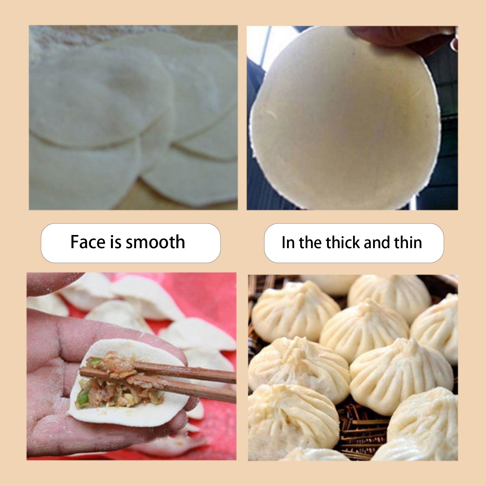 Kitchen Gadgets Roti Maker - Prensa de Madera para Tortillas, Dumplings,