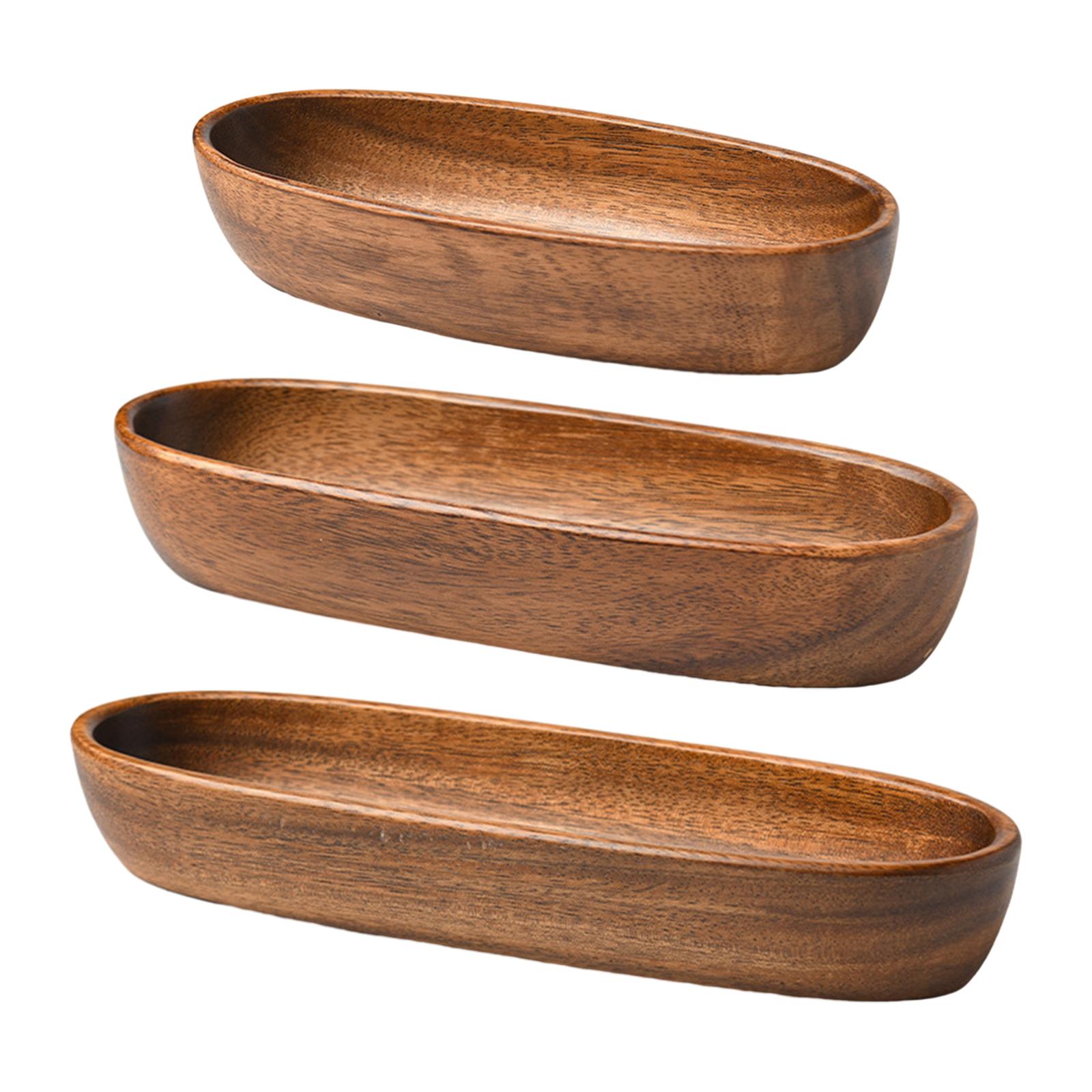 Kitchen Room Gadgets - Plato de madera para servir, vajilla,