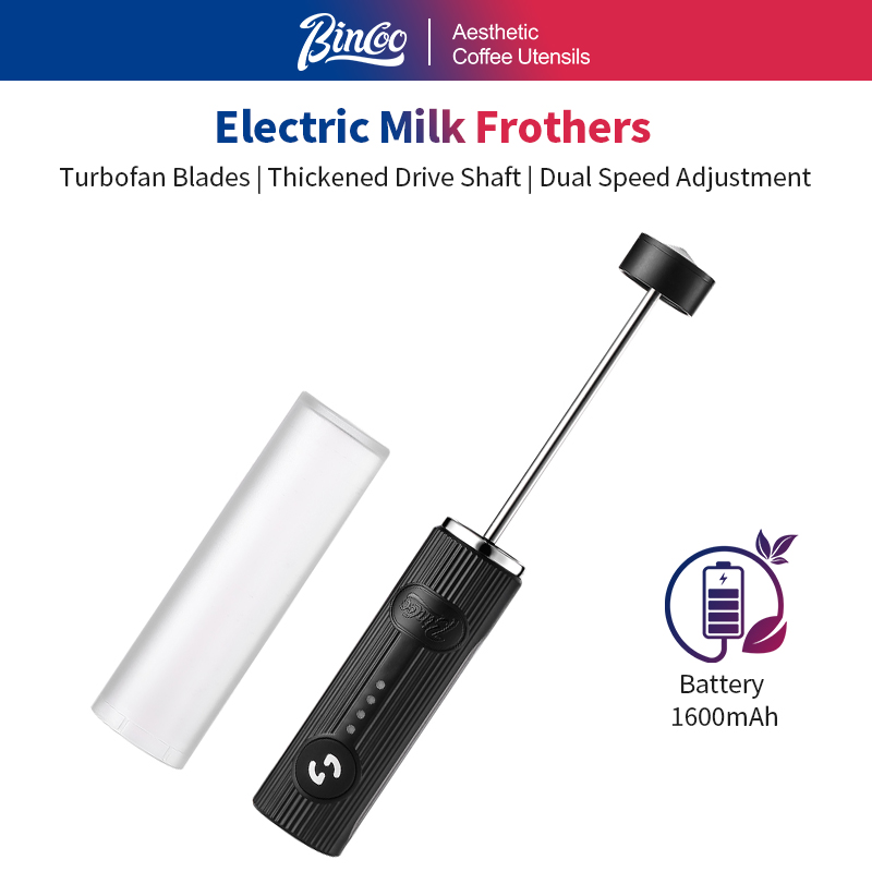 Milk Frother - BINCOO-espumador de café eléctrico, recargable por