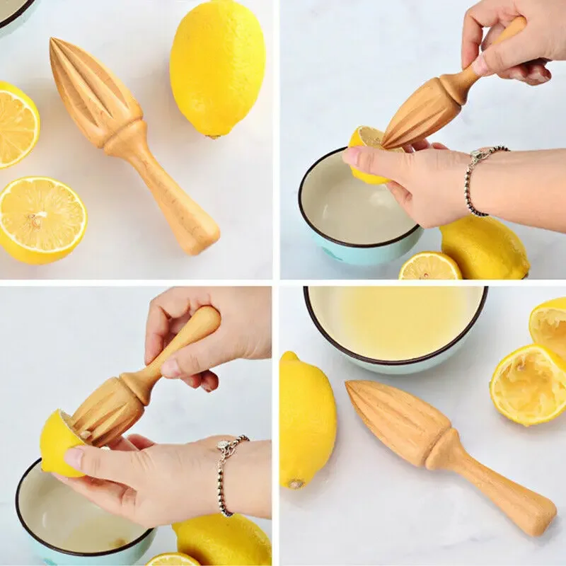 Exprimidor de limón de madera  - Citrus Lemon Squeezer reseña y precio