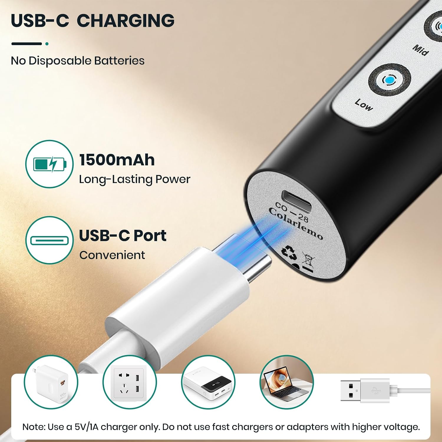 Espumador de Leche Recargable, - Milk Frother reseña y precio