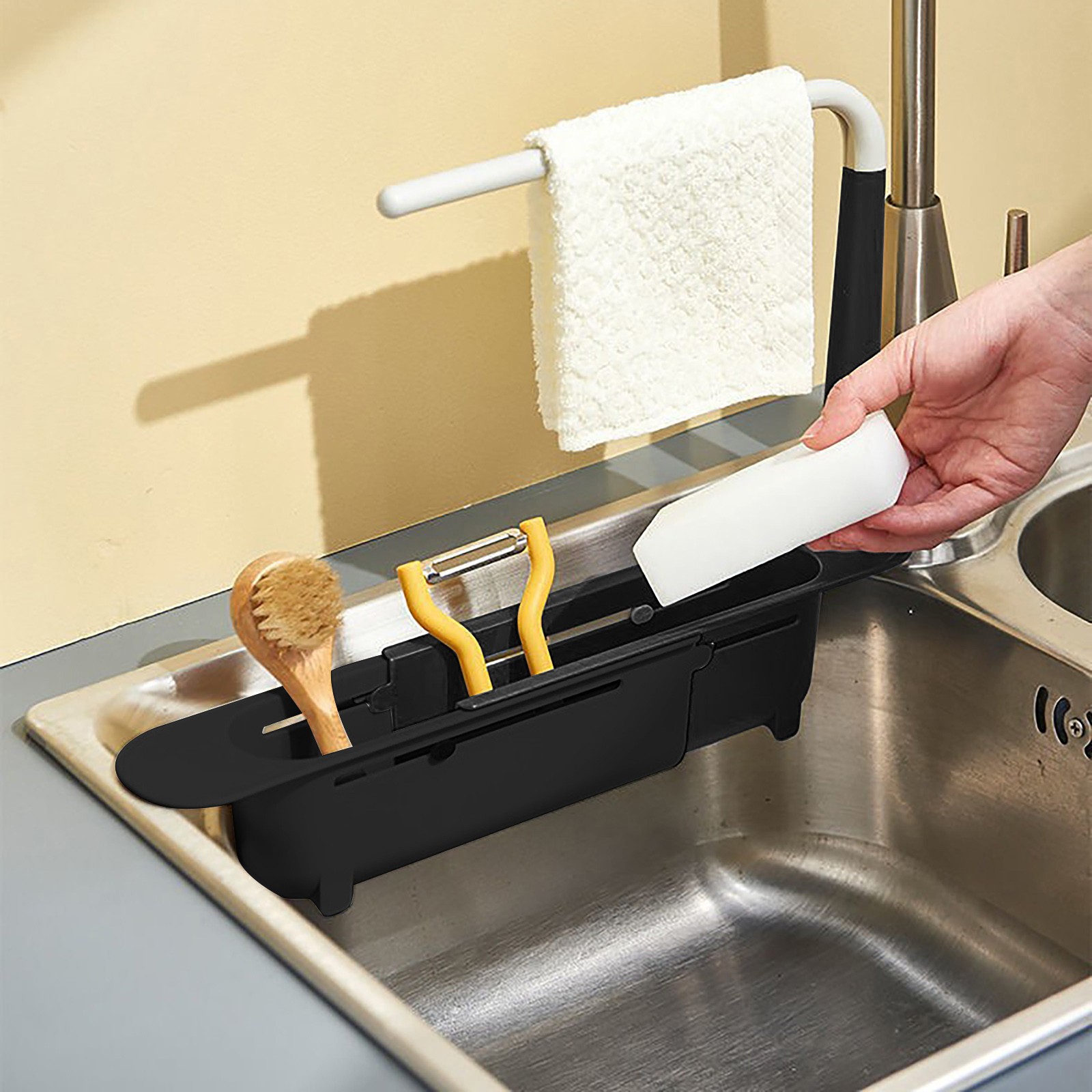 Elescopic-estante escurridor p - Kitchen Gadgets Holder reseña y precio