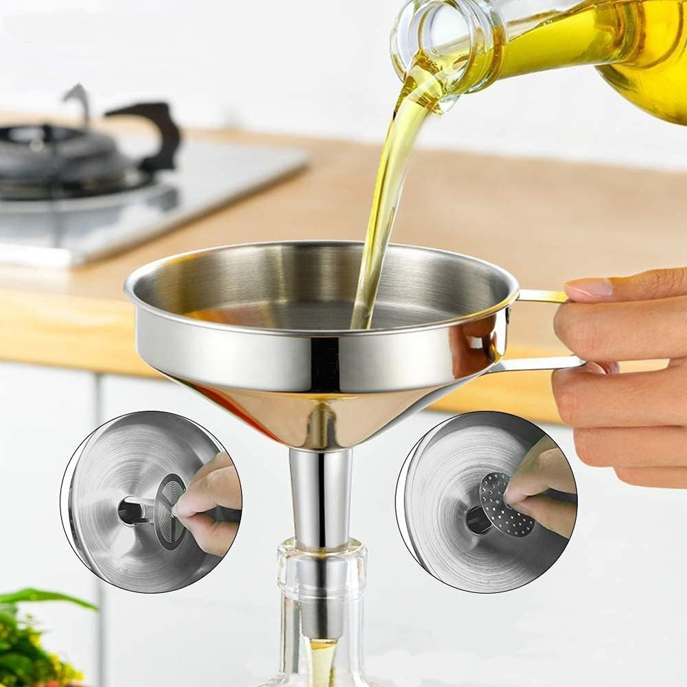 Embudo de acero inoxidable par - Kitchen Gadgets Latest reseña y precio