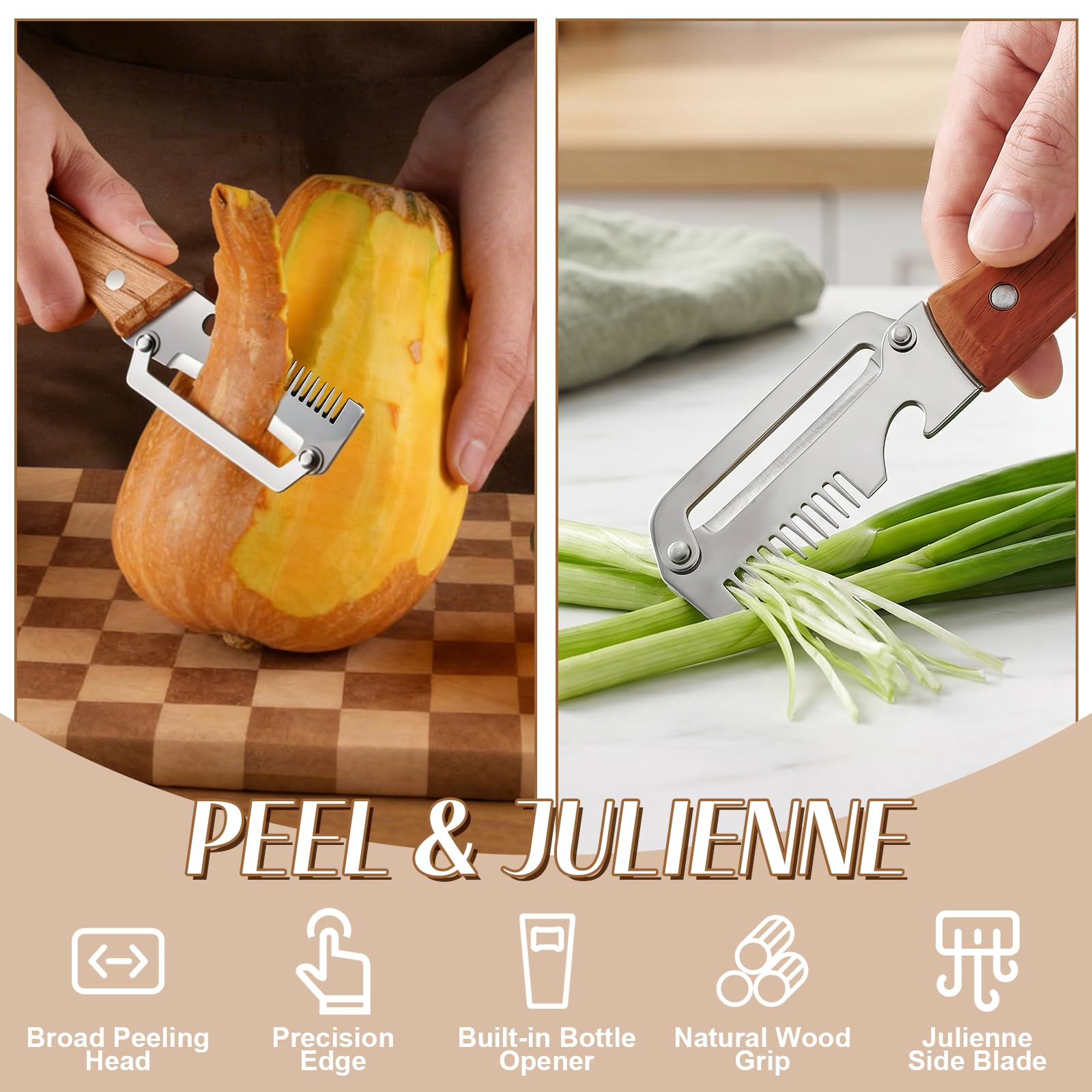 Pelador de Verduras 3 en 1 con - Kitchen Gadgets Peeler reseña y precio