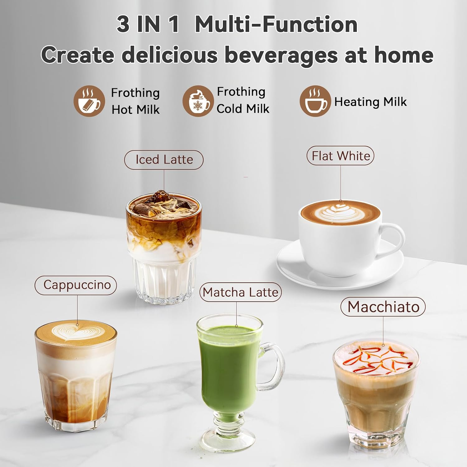 Espumador de Leche Eléctrico d - Milk Frother reseña y precio