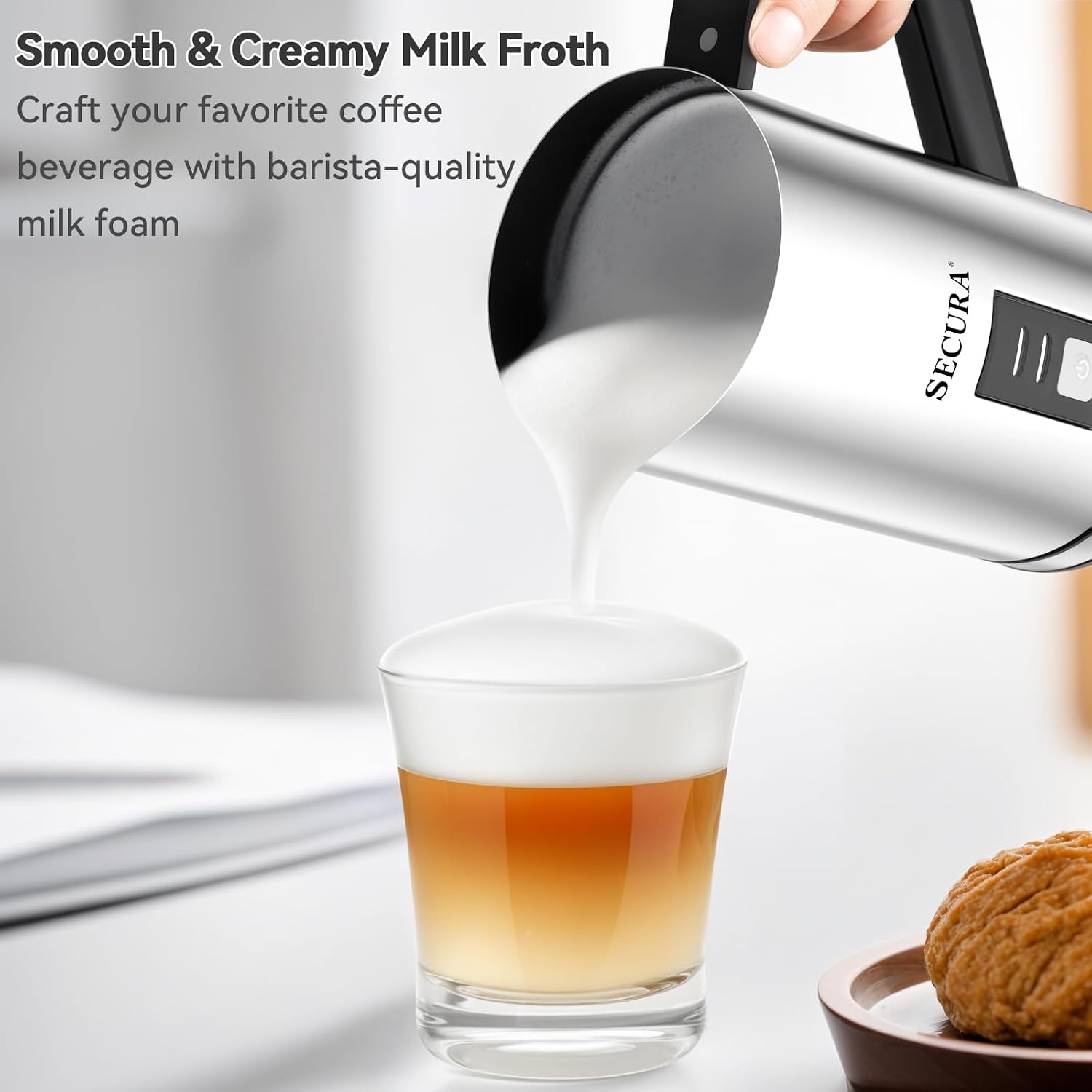 Espumador de Leche Eléctrico d - Milk Frother reseña y precio
