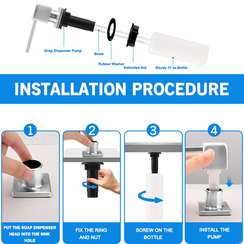 Dispensador de jabón de níquel - Kitchen Gadgets Gold reseña y precio