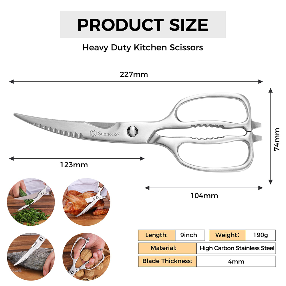 Sunnecko-tijeras de cocina pro - Kitchen Gadgets Latest reseña y precio
