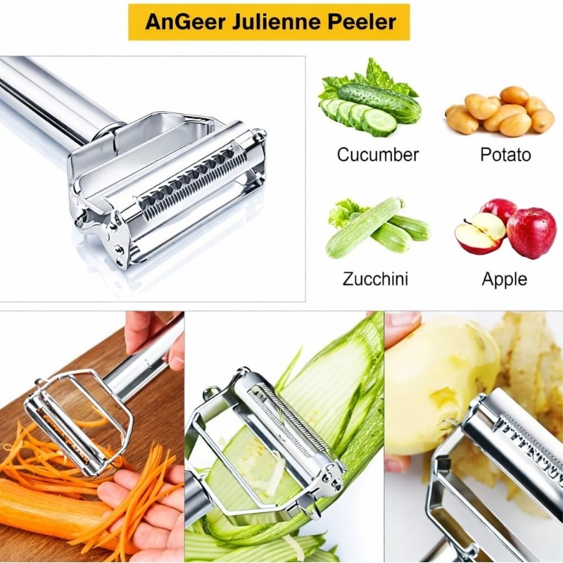 Pelador de Cocina de Acero Ino - Kitchen Gadgets Peeler reseña y precio