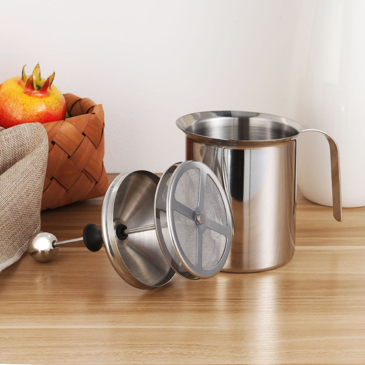 Espumador de leche de acero in - Milk Frother reseña y precio