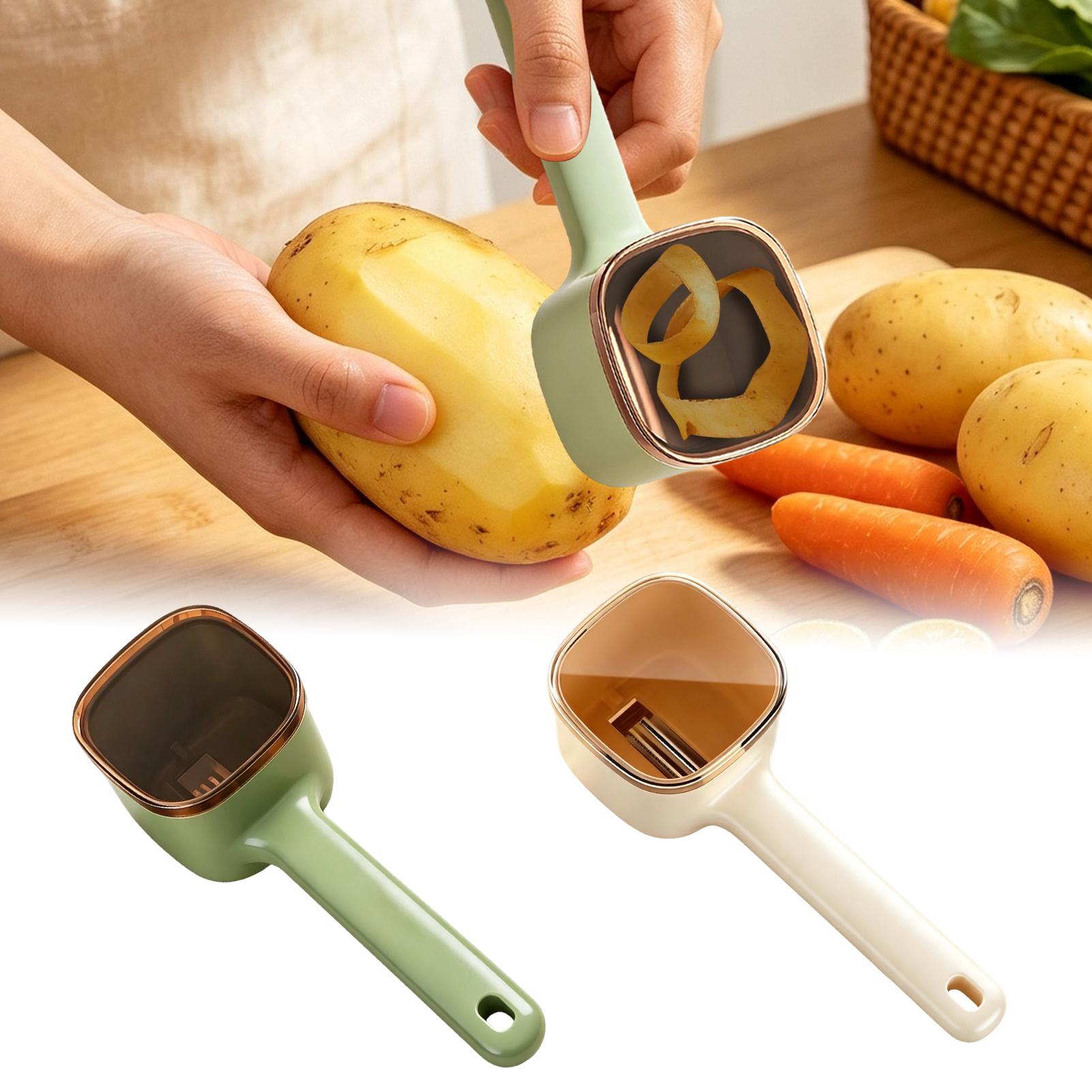 Pelador con caja de almacenami - Kitchen Gadgets Peeler reseña y precio